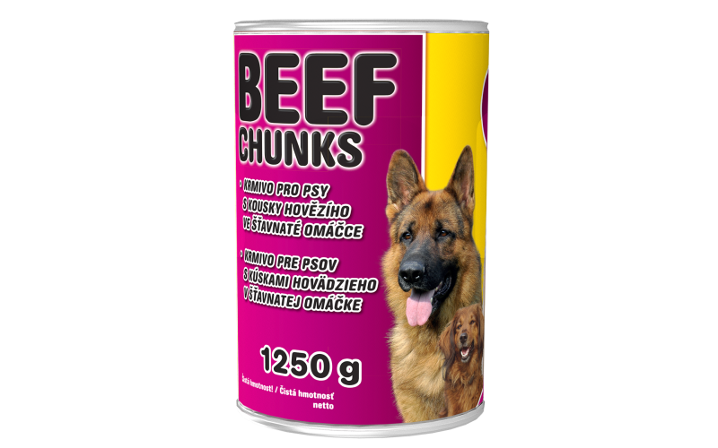 Konzerva BEEF CHUNKS 1250g