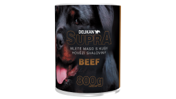 Konzerva SUPRA DOG BEEF 800g