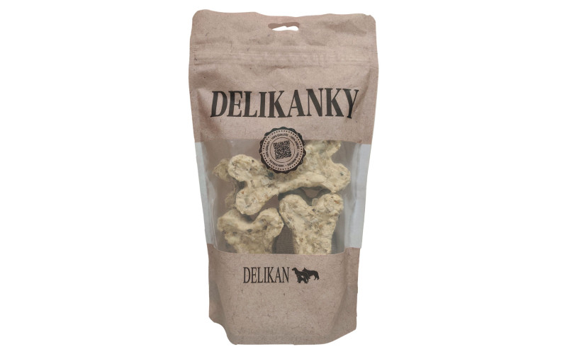 DELIKANKY Naturální kost - DRŮBEŽ A YUCCA 6 ks