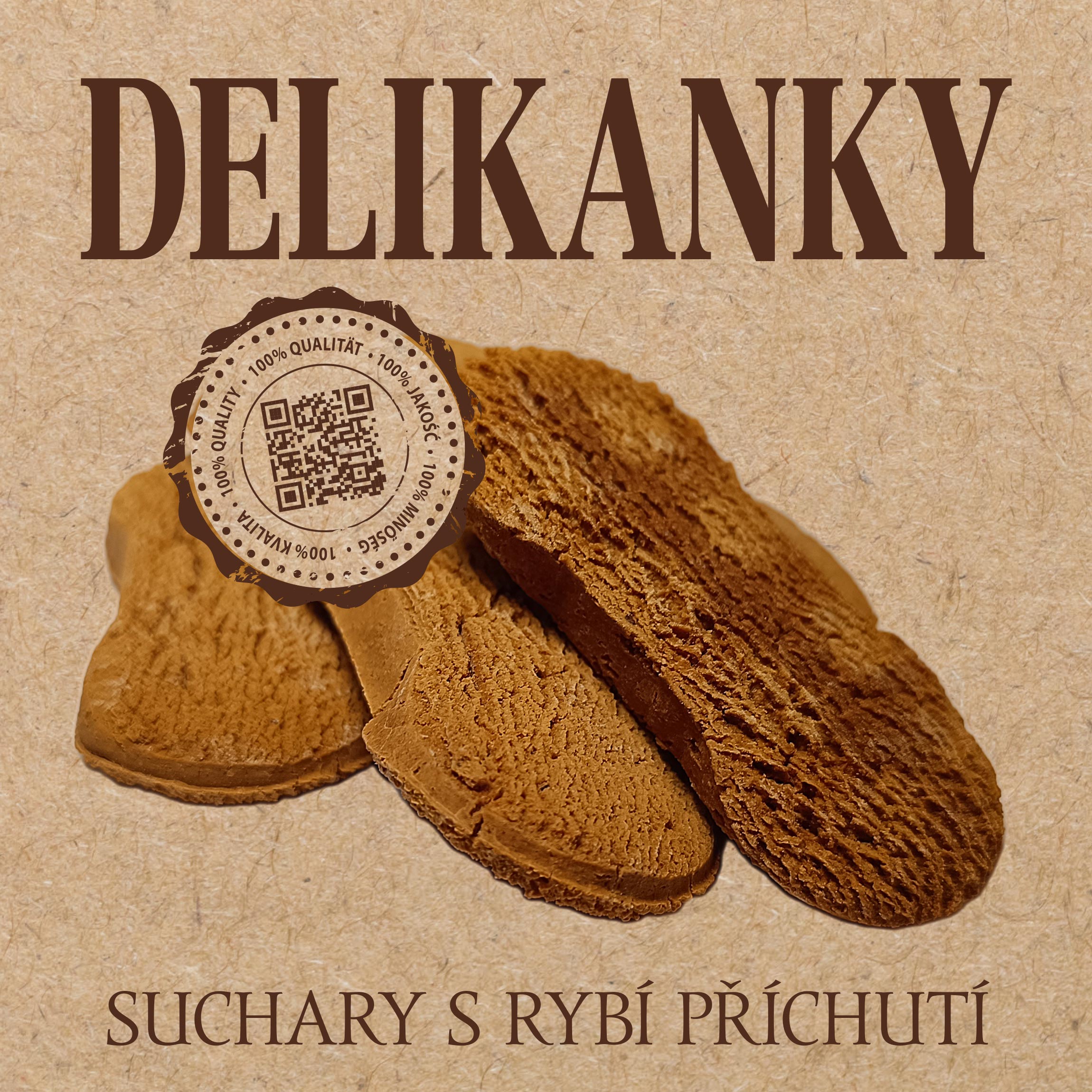 DELIKANKY Suchary ryba 8 ks DELIKANKY Suchary ryba 8 ks