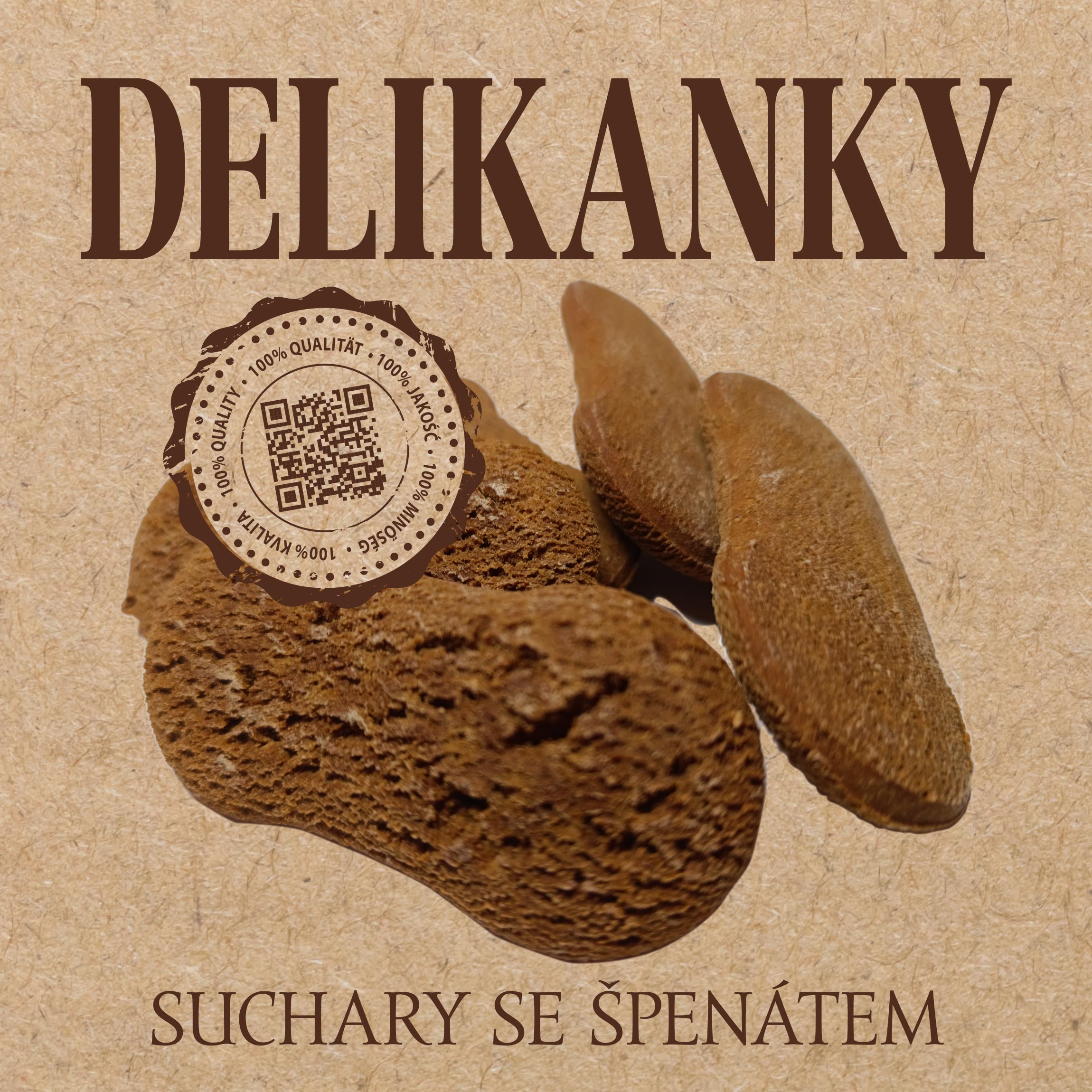 DELIKANKY Suchary špenát 16 ks DELIKANKY Suchary špenát 16 ks